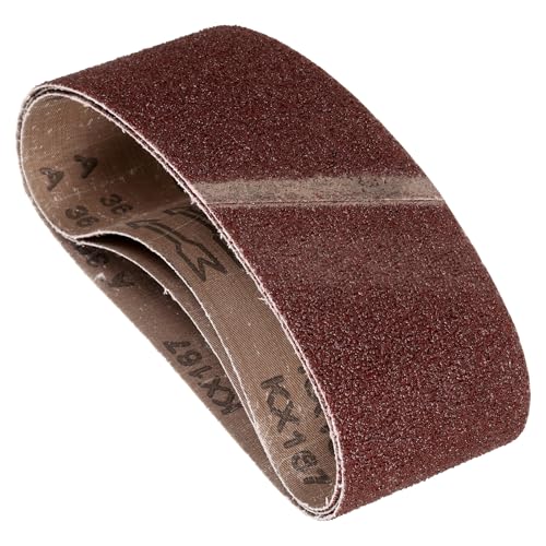 3 Pcs Sanding Belts 3 x 21 Inch 36 Grit Aluminum Oxide - size: 3 x 21 Inch(36 Grits)