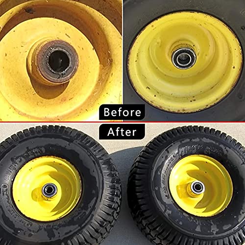 10pcs Flanged Ball Bearings ID 3/4" x OD 1-3/8" for Lawn Mower, Wheelbarrows, Carts & Hand Trucks Wheel, Alternative to 532009040, AM118315, AM127304, 10513, 251210 Etc. - size: ID 3/4" x OD 1-3/8"