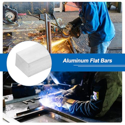 MECCANIXITY Square Aluminum Flat Bar 19/32" Thick x 25/32" Width x 13" Long - size: 19/32" x 25/32" x 13"