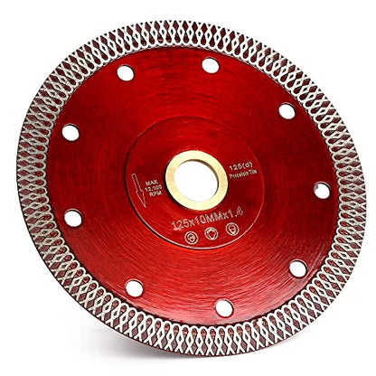 YIJING 5 in Super Thin Diamond Saw Blade Porcelain Tile Blade for Cutting Stone Ceramic Tile - size: 5“-1pc