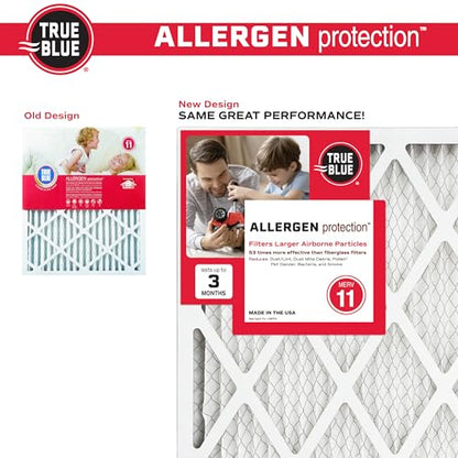 True Blue Allergen 16x20x1 Air Filter , MERV 11, 4 Count (Pack of 1) - size: 16" x 20" x 1"