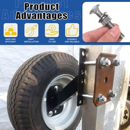 Glarks 80pcs 1/4-20x1-1/4’’, 1/4-20x2-1/2’’, 5/16-18x2’’, 5/16-18x3’’, 3/8-16x3-1/2’’ Carriage Bolts Screws, Round Head Square Neck Bolts, Square Neck Carriage Bolts Screws with Nuts and Washers