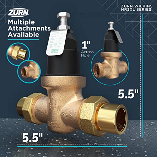 Zurn Wilkins 1-NR3XLDU 1" NR3XL Pressure Reducing Valve with Double Union FNPT Connection - size: 1 Inch