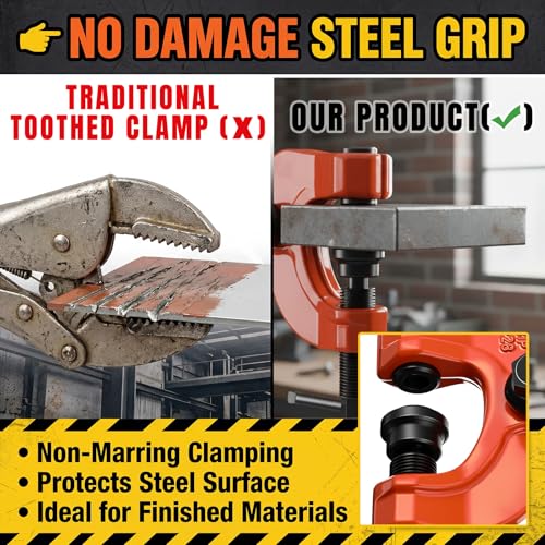 Frienda Plate Lifting Clamp 1655 Lbs/0.75 T Adjustable Opening 0-1.1 Inch - size: 0-1.1 Inch, style: 1655 Lbs/ 0.75 T