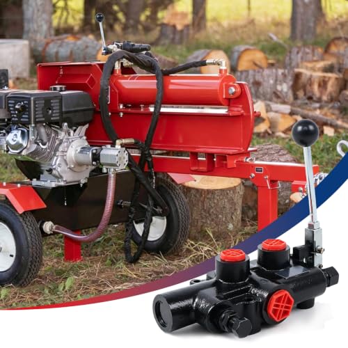 waltyotur 3625 PSI Hydraulic Log Splitter Directional Control Valve Auto Return Detent Lever Handle 21 GPM