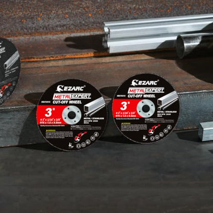 EZARC Metal Cut Off Wheels 3 x 1/16 x 3/8-Inch, 50-Pack - size: 25PCS 3” x 1/16” x 3/8” (Pack of 2)