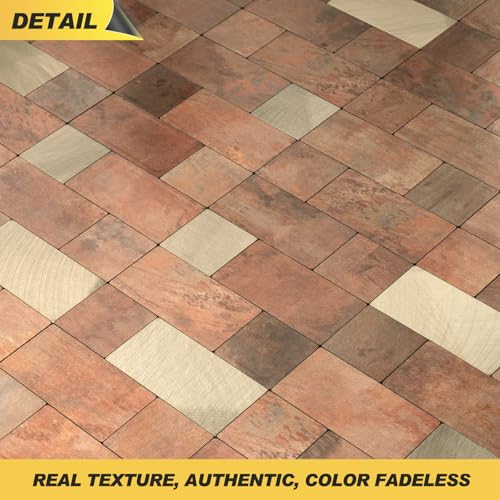 Yipscazo Peel and Stick Backsplash Tile, Stick on Stainless Steel Backsplash Metal Tiles for Kitchen Walls in Copper (12''x12'',10 Sheets) - color: Copper