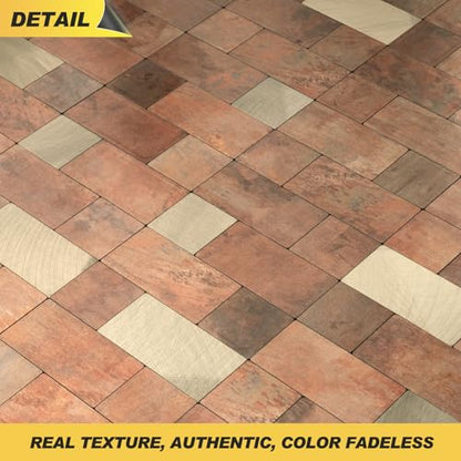 Yipscazo Peel and Stick Backsplash Tile, Stick on Stainless Steel Backsplash Metal Tiles for Kitchen Walls in Copper (12''x12'',10 Sheets) - color: Copper