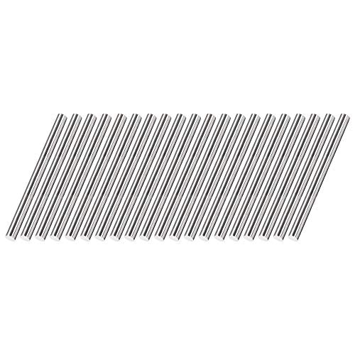 uxcell 5mm x 75mm 304 Stainless Steel Solid Round Rod for Drift Punches DIY Craft Model Plane Model Ship Model Cars - 20pcs - size: 5mm x 75mm
