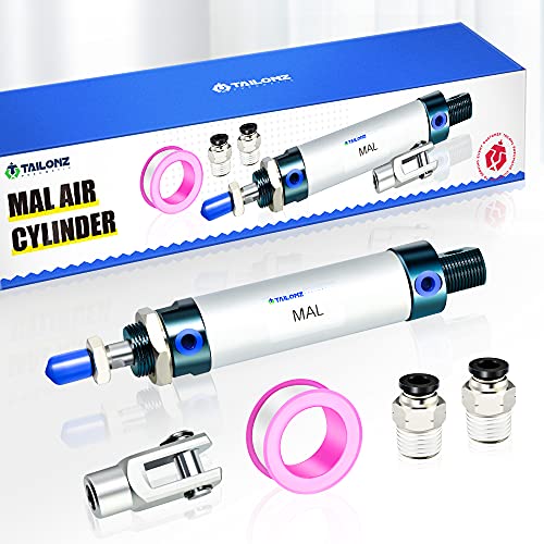 TAILONZ 25mm Bore 50mm Stroke MAL25x50 Air Cylinder Double Action - size: 25mm Bore 50mm Stroke
