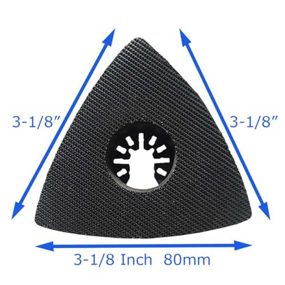 XXGO 3 Pcs 3-1/8 Inch 80mm Triangle Oscillating Multi Tool Sanding Pads - size: 3-1/8 Inch Triangle Sanding Pad - 3 Pcs