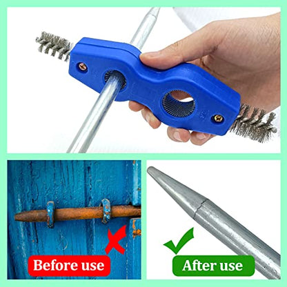 Deburring Tool with Blades with 2 Pieces Copper Pipe Cleaner and Reamer Set