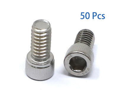 iexcell 50 Pcs 1/4-20 x 1/2" Stainless Steel 304 Hex Socket Head Cap Screws Bolts Kit - size: 1/4-20 x 1/2" ( Fully Threaded )