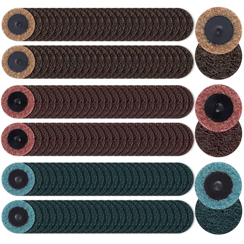 150 PCS Sanding Discs 2 Inch Quick Change Sanding Discs Die Grinder Sanding Disc Fine Coarse Medium Surface Conditioning Discs for Burr Finish Rust Paint Removal - style: 150PCS 2 inch