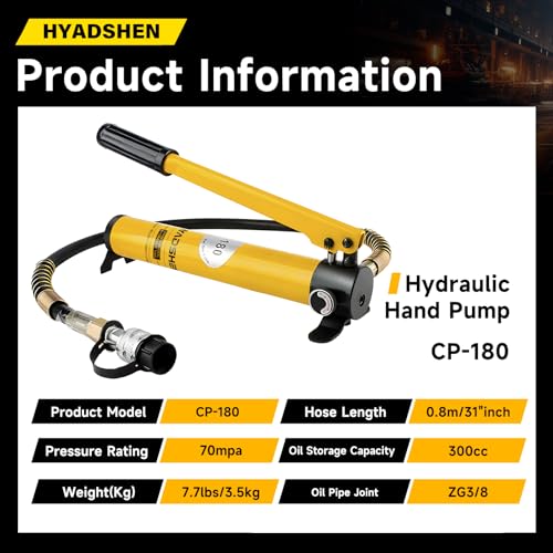 CP-180 Hydraulic Hand Pump High Pressure Portable Manual Hydraulic Pump Hydraulic Lifting Pump
