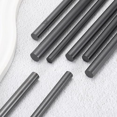 PATIKIL Graphite Rod 2 Pcs Graphite Stirring Rod 300x11mm Cylinder Stick - size: 300x11mm