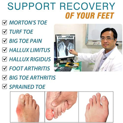 1 Pair Morton's Extension Orthotic,Carbon Fiber Insole,Rigid Foot Support Insert for Morton's Toe,Turf Toe,Hallux Rigidus,Arthritis 29.5cm(Men's Size 13/Women 14) - size: 29.5cm,Fit Women's Size 14, Men's 13