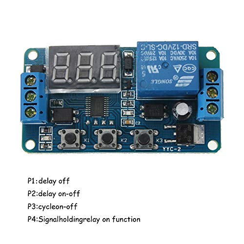 12V Timer Relay Digital Time Delay Control Module 0.1Sec to 999Min