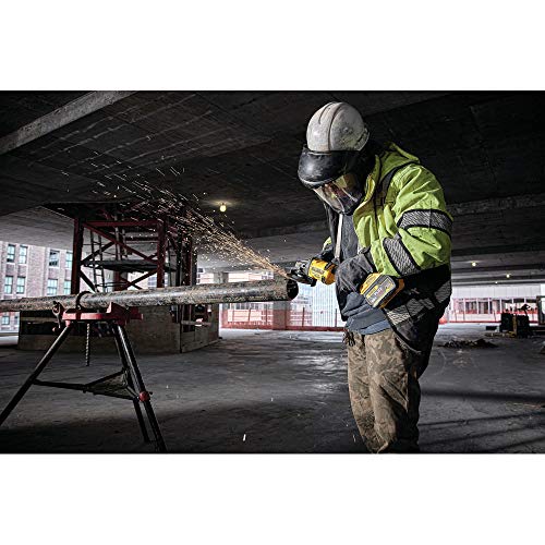 DEWALT FLEXVOLT 60V MAX* Angle Grinder with Kickback Brake, Tool Only (DCG414B) - color: Yellow,black
