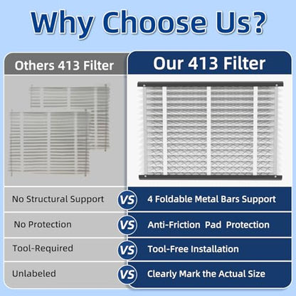 410 Replacement Air Filter, MERV 11,Actual Size: 16"x28"x4", Nominal Size: 16x25x4, HVAC Furnace Filter, Compatible with AprilAire Models 4400, 3410, 2416, 2410, 1610, 1410, 1 Pack - style: 410 [1 Pack]