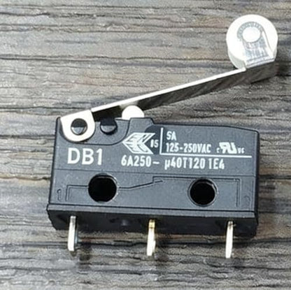 Cherry DB1 Compatible Micro Limit Switch with Roller Lever | 3-Pin (SPDT) | 5A 125/250VAC | Precision Roller-Actuated Snap-Action | RU & ENEC Certified