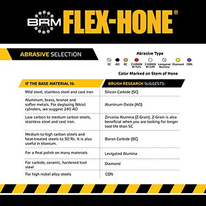 Brush Research GB33412 FLEX-HONE®, 3-3/4" (95mm) Diameter, 120 Grit, Silicon Carbide, For Mild Steel, Stainless Steel, Cast Iron and Softer Ferrous Materials - size: 3.750" (95mm), style: 120 Grit