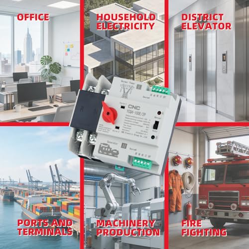 CNC 2P 100A AC220V Automatic/Manual Transfer Switch - size: 2P-220V
