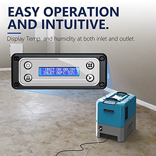 ALORAIR 180 PPD Commercial Dehumidifier with Pump, 6-Year Limited Warranty - color: Blue
