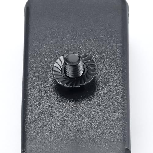 3/8-16 Black Flange Nuts (25 pcs), 304 Stainless Steel 18/8, Black Oxide Coated, Serrated Flange Hex Nuts, Fayeploo - color: Black, size: 3/8"-16