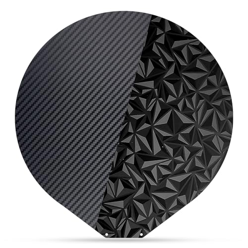 Round 270mm in Diameter Flsun T1 Pro,Super Racer Build Plate Double Sided Flexible Spring Steel PEO PET Sheet for FLSN Super Racer,QQ,QQ-S,QQ-S-Pro Printer - size: round 270mm