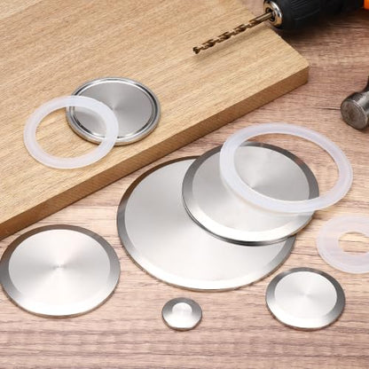 3Pcs 3/4" Tri Clamps End Cap Sanitary End Cap 0.99" Flange OD - size: 4" TC, 0.99" Flange OD