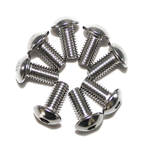 Fullerkreg M6-1.0 x 10 mm Button Head Socket Cap Screws - size: M6 x 10mm