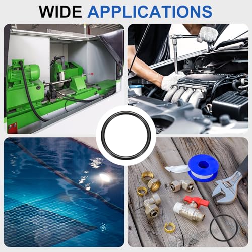 uxcell 2Pcs AS-422 Nitrile Rubber O-Rings 4-1/8" ID 4-5/8" OD 1/4" W Black - size: 4-1/8" ID 4-5/8" OD 1/4" Width