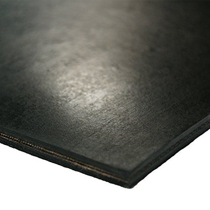 Rubber-Cal Heavy Black Conveyor Belt - Rubber Sheet - .30(2Ply) Thick x 4" Width x 12" Length - Black (3 Pack) - size: 4" x 12"