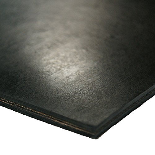 Rubber-Cal Heavy Black Conveyor Belt - Rubber Sheet - .30(2Ply) Thick x 8" Width x 36" Length - Black - size: 8" x 36"