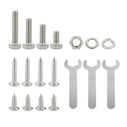 780pcs Hex Bolts and Nuts kit, 304 Stainless Steel M6 M5 M4 M3 Metric Bolt Assortment (Lock & Flat Washers), Stainless Steel Bolts and Nuts kit, Metric Screw Assortment - size: M6 M5 M4 M3