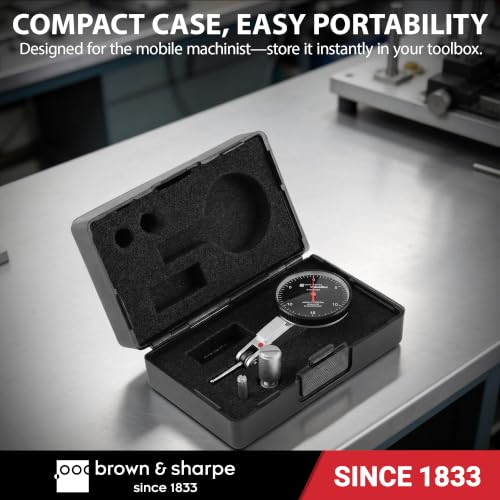 Brown & Sharpe Dial Test Indicator, 0.0005" Graduation, 0.030" Range