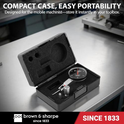 Brown & Sharpe Dial Test Indicator, 0.0005" Graduation, 0.030" Range