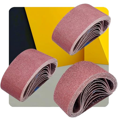 Tonmp 15 Pack 2-1/2" x 14" Sanding Belts - 5 Each of 40 80 120 Grit Aluminum Oxide Sanding Belts For Belt sander (2.5x14 inch) - size: 2.5x14 inch