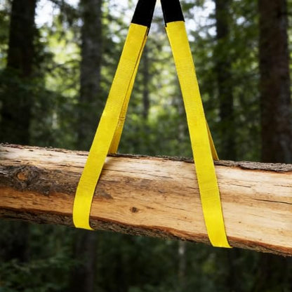 Polyester Lift Sling Web Straps 1 in x 8 ft 4000 lbs WLL 6-Pack, RUGOACE - color: 6pk yellow