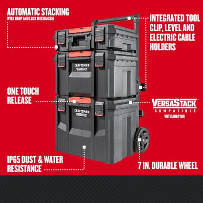 CRAFTSMAN VERSASTACK XL Rolling Tower Tool Storage System, 4 piece (CMST60420)