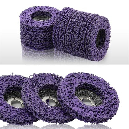 Nakkaa 20 Pack 4" x5/8" Strip Discs Stripping Wheel for Angle Grinder Clean - size: 4" x 5/8" (Pack of 2)