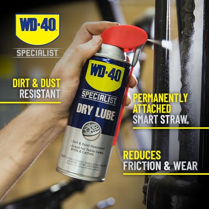 WD-40 Specialist Dry Lube, Long-Lasting, New Bigger Can, 12.1 OZ [1-Pack] - size: 1-Pack, style: 12.1 Oz