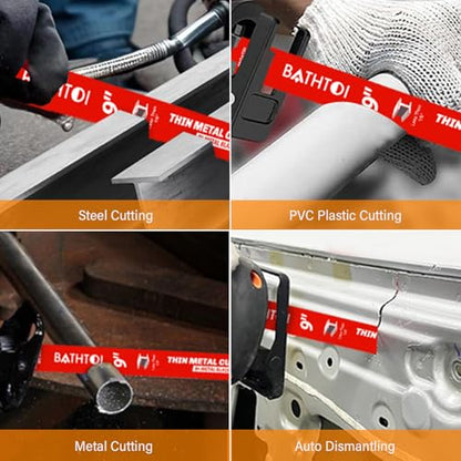 25 Pack 9 Inch 20/24 Tpi Reciprocating Saw Blades for Thin Metal Cutting - size: 9 Inch 20/24TPI