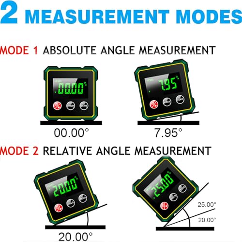 Digital Angle Finder & Gauge with Electronic Laser Level,Inclinometer