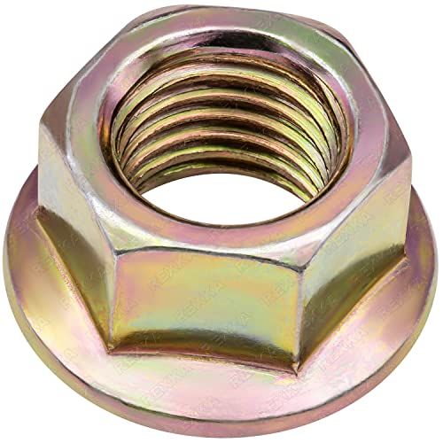 Rexka 15pcs Exhaust Serrated Flange Spin Nuts M10-1.25 for Toyota Honda 90212-SA5-003 Accord Civic Odyssey Acura