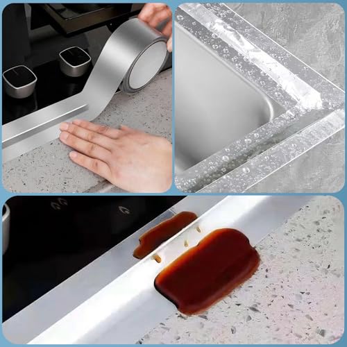 Aluminum foil tape, 2 Inches x 22 Yards, suitable for sealing and repairing dryer exhaust lines, piping systems, etc., insulating adhesive metal high temperature heavy duty aluminum foil tape