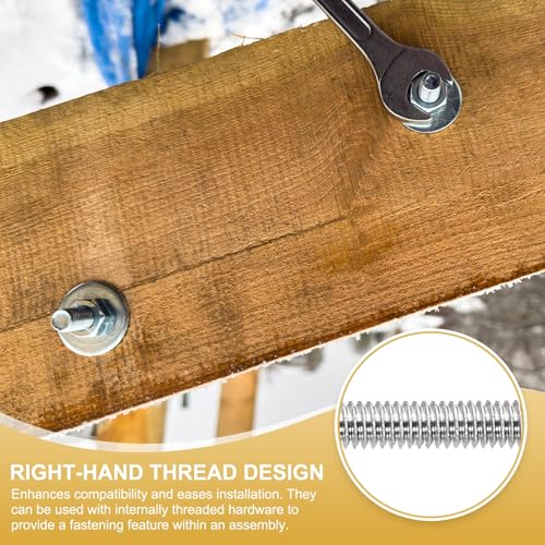 uxcell 10Pcs Fully Threaded Rod M2.5 x 0.45mm Pitch 20mm/0.8 Inch Threaded - size: M2.5x0.45mmx20mm