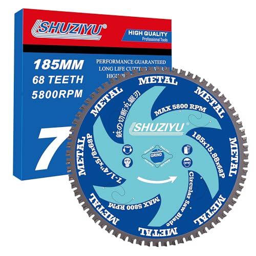 Metal Cutting Circular Saw Blade 7-1/4”(185mm)-68T - size: 7-1/4"(185mm) 68T