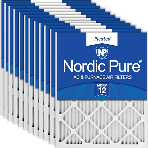 Nordic Pure 20x24x1 Pleated MERV 12 Air Filters 12 Pack - style: MERV 12